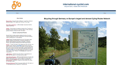 Desktop Screenshot of international-cyclist.com
